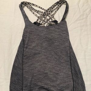 Lululemon open back tank + sportsbra